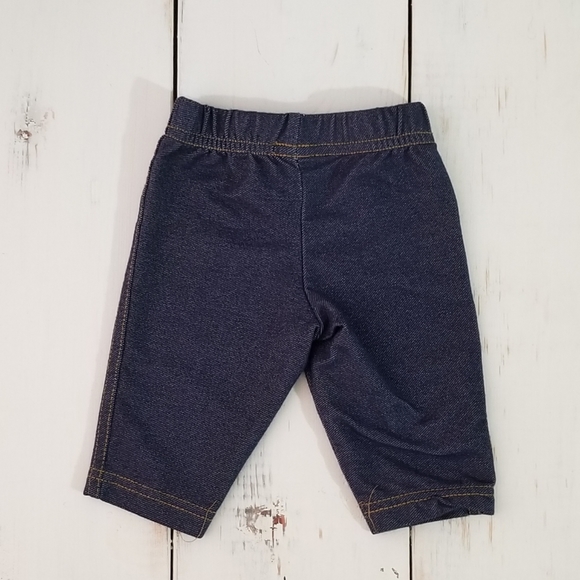 Carter's 2-pc Faux Denim Flower Outfit - Picture 3 of 4